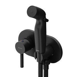 Damixa Option 212000300 Гигиенический душ - комплект со смесителем (чёрный матовый)