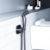 Damixa Option 212000300 Гигиенический душ - комплект со смесителем (чёрный матовый)