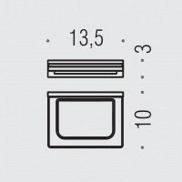 Colombo Design LOOK B1601.BM Мыльница - настенная (белый матовый - стекло)