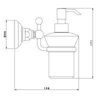 Nicolazzi Classica 1489CR Дозатор для жидкого мыла подвесной (хром)