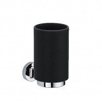 Colombo Design Nordic B5202.0CR-CNO Стакан для зубных щеток | настенный (хром - черная керамика)