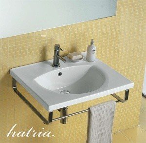 HATRIA Susan Y0HT01 - Раковина для ванной комнаты 65*50 см | универсальная