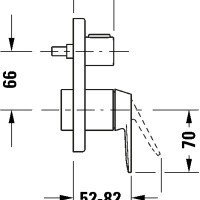 Duravit Manhattan MH4210012010 Смеситель для ванны - внешняя часть (хром)