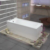 ALPEN Diana AVP0040 прямоугольная акриловая ванна на 130 см, объем 150 литров