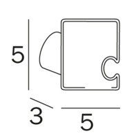 INDA Logic A3320BCR Крючок для халата | полотенца (хром)