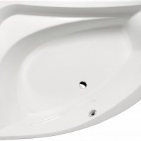 Акриловая ванна ALPEN Tanya 160 L 65119, гарантия 10 лет, асимметричная форма, объём 310 литров, цвет - euro white (европейский белый)
