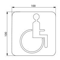 Emco System2 3576 000 03 Дверная табличка «Handicapped»