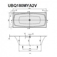 Villeroy & Boch My Art Duo UBQ180MYA2V-01 Ванна прямоугольная 1800*800 мм (альпийский белый)