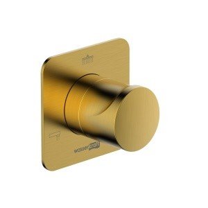 WasserKRAFT Havel A283 Переключающий вентиль | дивертор на 3 положения (золото матовое)