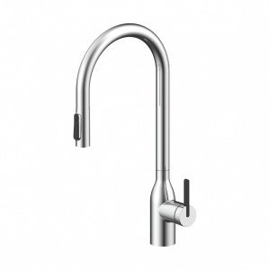 Paulmark UNIVERSAL Un213880-CR Высокий смеситель для кухни с вытяжным изливом - с функцией подачи питьевой воды (хром)