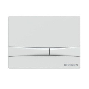 Berges Novum F4 040054 Накладная панель смыва для унитаза (белый Soft Touch)