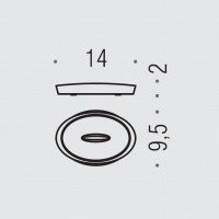 Colombo Design PLUS W4940.NM - Металлическая настольная мыльница (цвет: черный матовый)