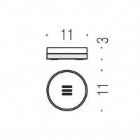 Colombo Design Nordic B5240 - Мыльница настольная (хром - стекло матовое)