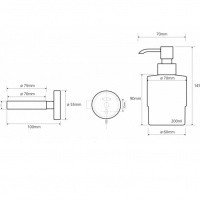 Bemeta Neo 104109115 Дозатор для жидкого мыла настенный (хром)