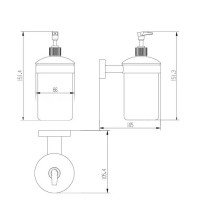 Raiber R53912 Дозатор для жидкого мыла (хром)