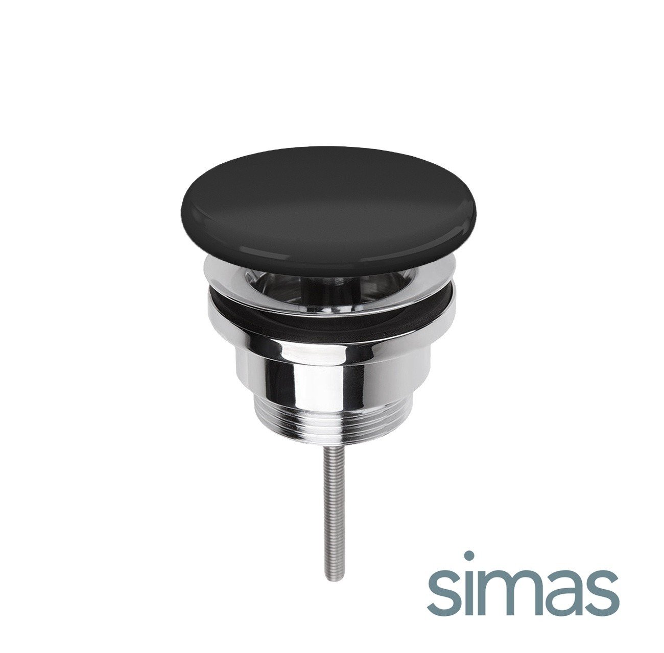 SIMAS PLCE N -  клапан | сливной гарнитур NERO (черный глянцевый .