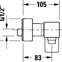 Duravit Manhattan MH4230000010 Смеситель для душа (хром)