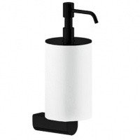 GESSI Rilievo 59513.299 Дозатор для жидкого мыла подвесной (белый | чёрный матовый)