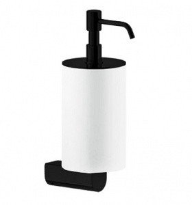 GESSI Rilievo 59513.299 Дозатор для жидкого мыла подвесной (белый | чёрный матовый)