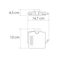 WasserKRAFT Rhin K-8725 Держатель для туалетной бумаги (никель)