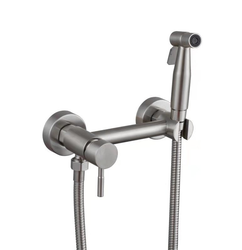 Savol S-FXQ006L Гигиенический душ - комплект со смесителем (нержавеющая сталь сатин)
