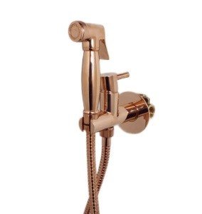 Webert Elio EL870301980 Гигиенический душ - комплект со смесителем (розовое золото)