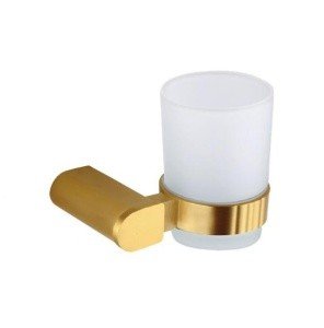 NOFER Capri 16231.G Стакан для зубных щёток подвесной (матовое стекло | золото матовое)