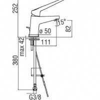 Nobili AS84118/2CCR Локтевой смеситель для раковины