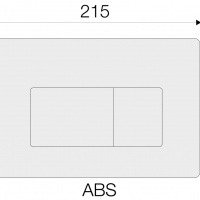 Valsir P1 VS0871301 Накладная панель смыва для унитаза (белый глянцевый)