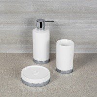 Colombo Design Nordic B5240.0CR-CBO Мыльница настольная (хром - белая керамика)