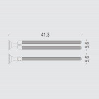 Colombo Design Hermitage B3312.OA - Держатель для полотенца 41 см | двойной (бронза)
