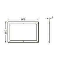 TECE Solid 9240440 Дистанционная рамка для панели смыва (белый)