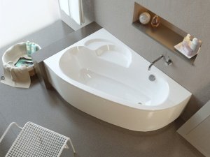 Акриловая ванна ALPEN Terra 150 L ALPTR150L, цвет - snow white (белоснежный)