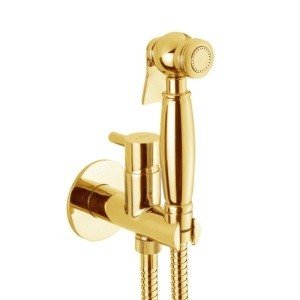 Webert Elio EL870302010 Гигиенический душ - комплект со смесителем (золото)