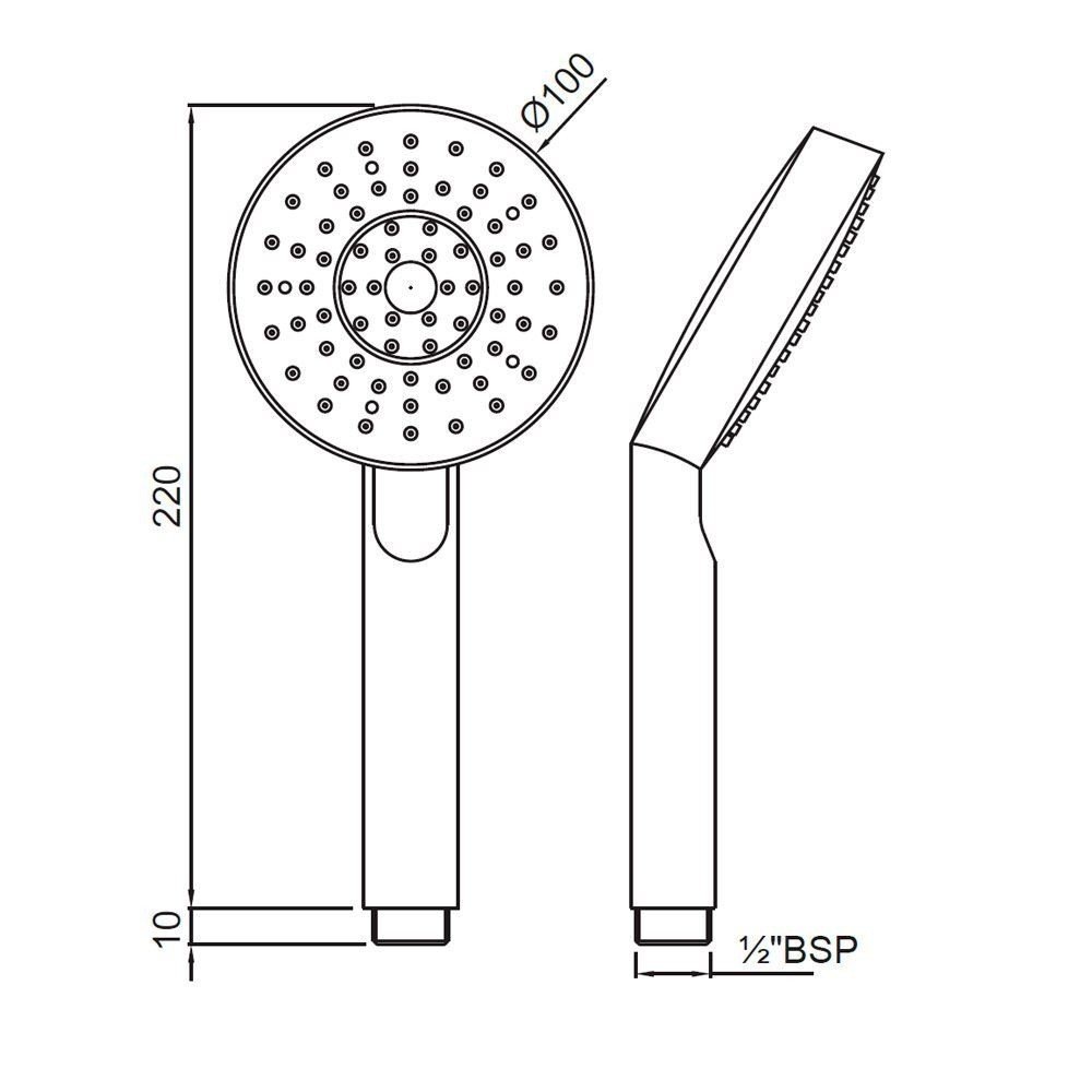 Jaquar Rain Shower HSHCHR1937 Ручной душ (хром), в магазине
