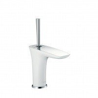 Hansgrohe PuraVida 15075400 - Смеситель для раковины ComfortZone 100 (белый - хром)
