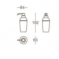 Дозатор жидкого мыла B 6043 /CR Valli&Valli MEDEA