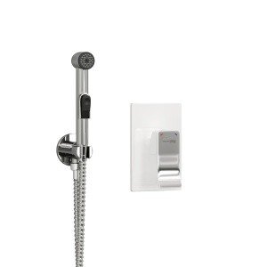 WasserKRAFT Aller A010656WHITE Гигиенический душ - комплект со смесителем (хром | белый)