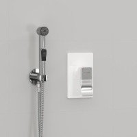 WasserKRAFT Aller A010656WHITE Гигиенический душ - комплект со смесителем (хром | белый)