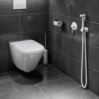 Timo Saona 2389/16SM Гигиенический душ - комплект со смесителем (белый матовый)