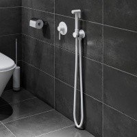 Timo Saona 2389/16SM Гигиенический душ - комплект со смесителем (белый матовый)