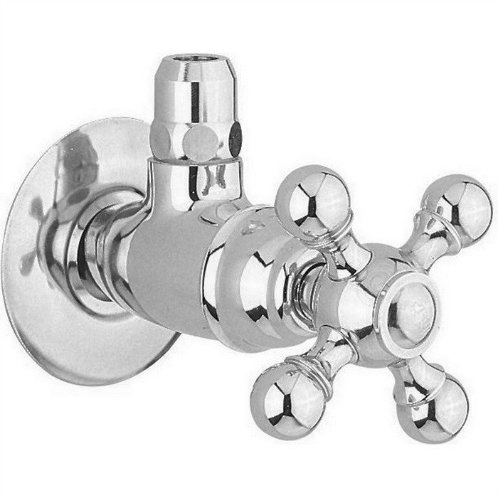 Cisal AR00146021 Угловой вентиль для подключения смесителя 1/2" (хром ...