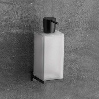 Colombo Design LOOK B9316.NM Дозатор для жидкого мыла 310 мл - настенный (черный матовый)