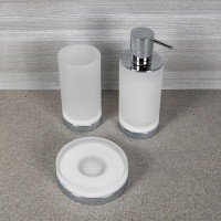 Colombo Design Nordic B5241 - Стакан для зубных щеток | настольный (хром - стекло матовое)