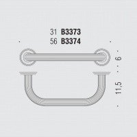 Colombo Design Hermitage B3373.HPS - Поручень для ванной комнаты 31 см (золото)