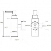 Bemeta Omega 104109012 Дозатор для жидкого мыла настенный (хром)