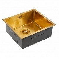 Paulmark WESER PM804844-BG Мойка для кухни 48*44 см (брашированное золото)