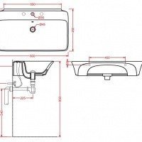 ArtCeram Cow CWL003 01 00 Раковина универсальная на 80 см
