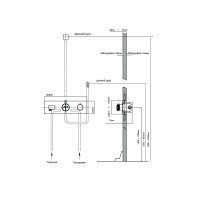 Vincea VSCV-422TBG Термостатический смеситель для ванны на 2 потребителя (золото шлифованное)