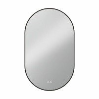 Vincea VLM-3AU100B-2 Зеркало для ванной комнаты с LED-подсветкой 600*1000 мм | с функцией антизапотевания (чёрный)
